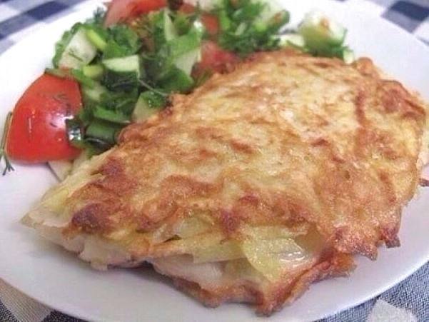 Судак на пару с зеленью